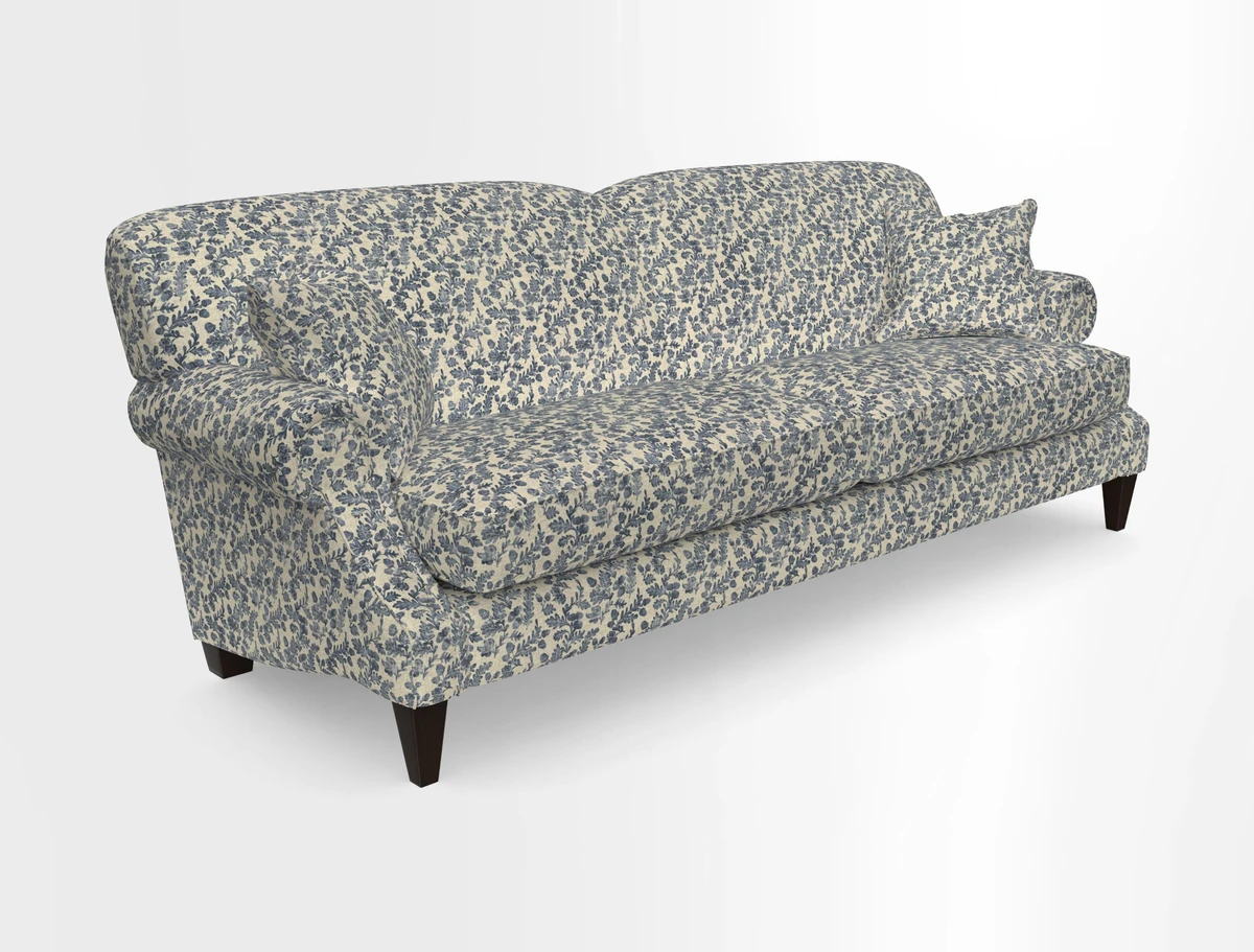 Tangmere 4 Seater Sofa in Floral Linen L'Oiseaux Tapestry 