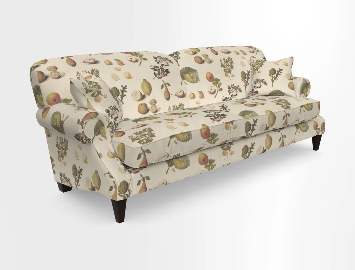 Tangmere 4 Seater Sofa in Floral Linen L'Oiseaux Tapestry 