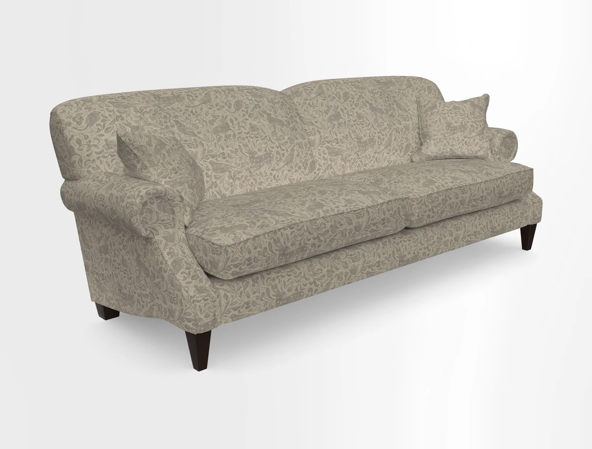 Tangmere 4 Seater Sofa in Floral Linen L'Oiseaux Tapestry 