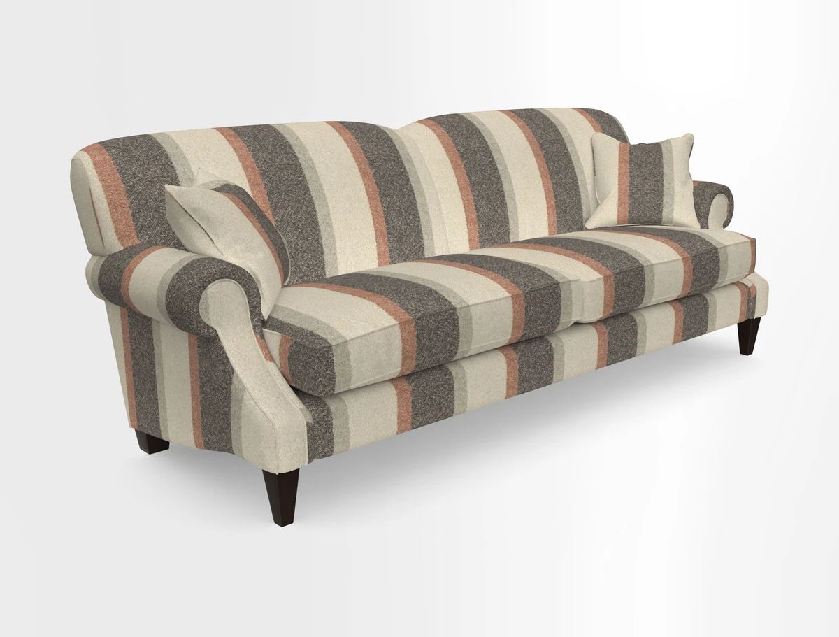 Tangmere 4 Seater Sofa in Floral Linen L'Oiseaux Tapestry 