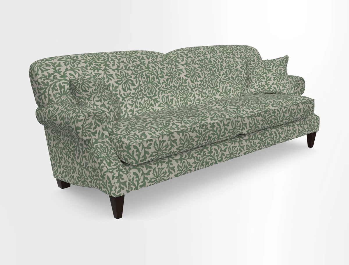 Tangmere 4 Seater Sofa in Floral Linen L'Oiseaux Tapestry 