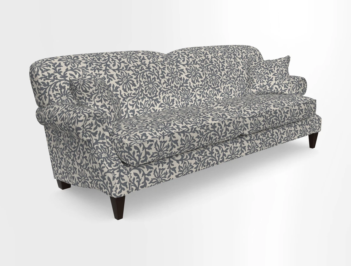 Tangmere 4 Seater Sofa in Floral Linen L'Oiseaux Tapestry 