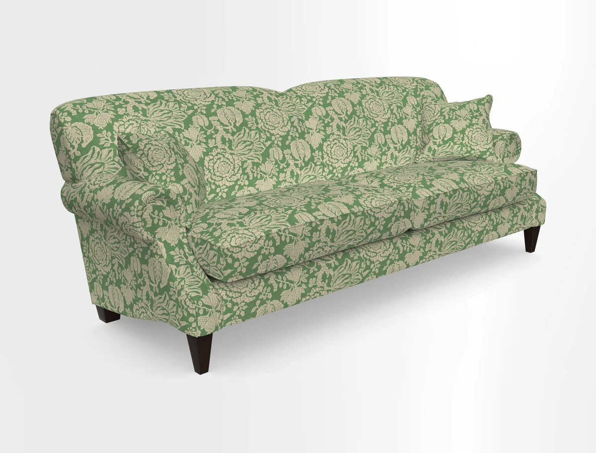 Tangmere 4 Seater Sofa in Floral Linen L'Oiseaux Tapestry 