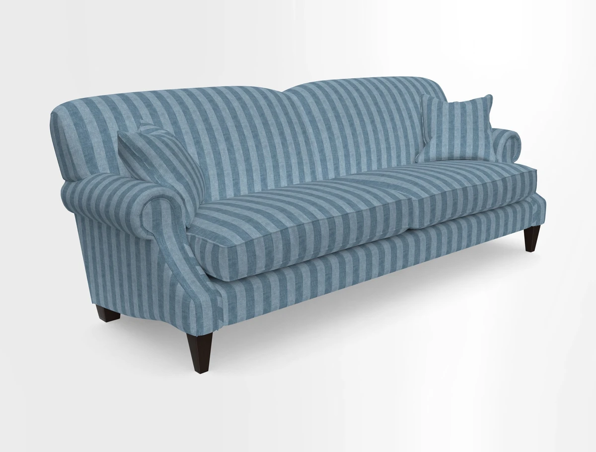 Tangmere 4 Seater Sofa in Floral Linen L'Oiseaux Tapestry 
