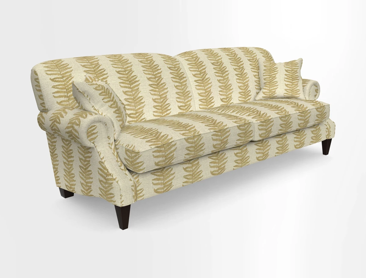 Tangmere 4 Seater Sofa in Floral Linen L'Oiseaux Tapestry 