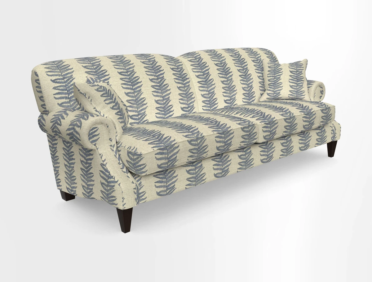 Tangmere 4 Seater Sofa in Floral Linen L'Oiseaux Tapestry 