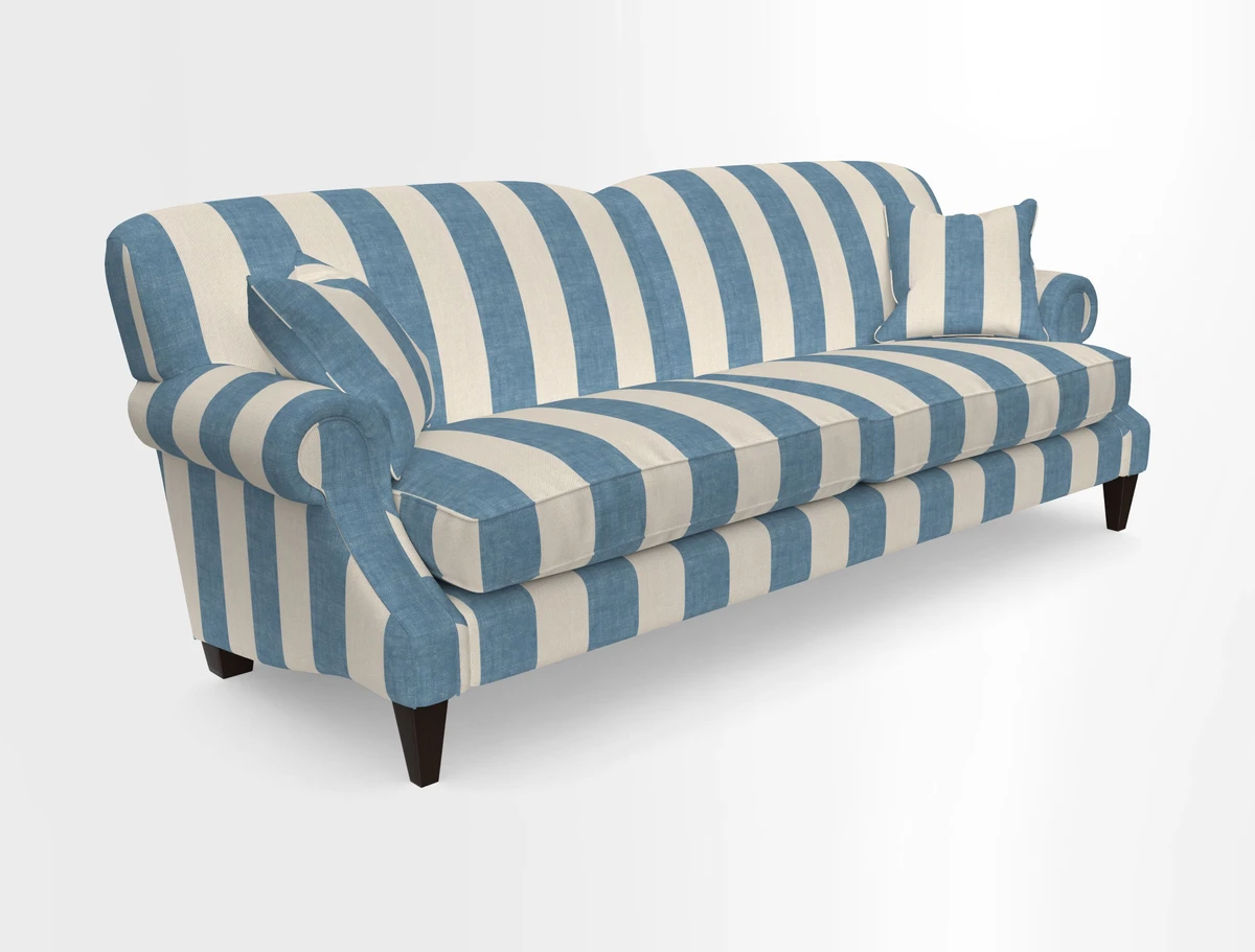 Tangmere 4 Seater Sofa in Floral Linen L'Oiseaux Tapestry 