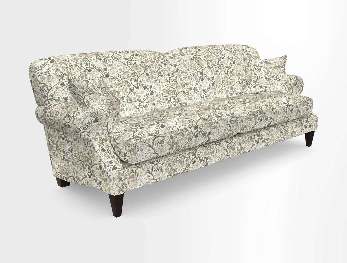 Tangmere 4 Seater Sofa in Floral Linen L'Oiseaux Tapestry 