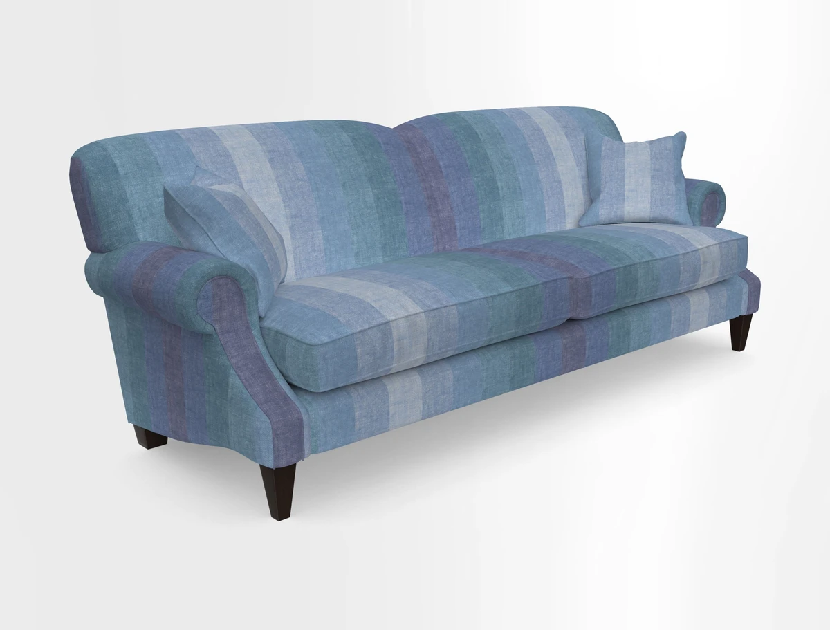 Tangmere 4 Seater Sofa in Floral Linen L'Oiseaux Tapestry 