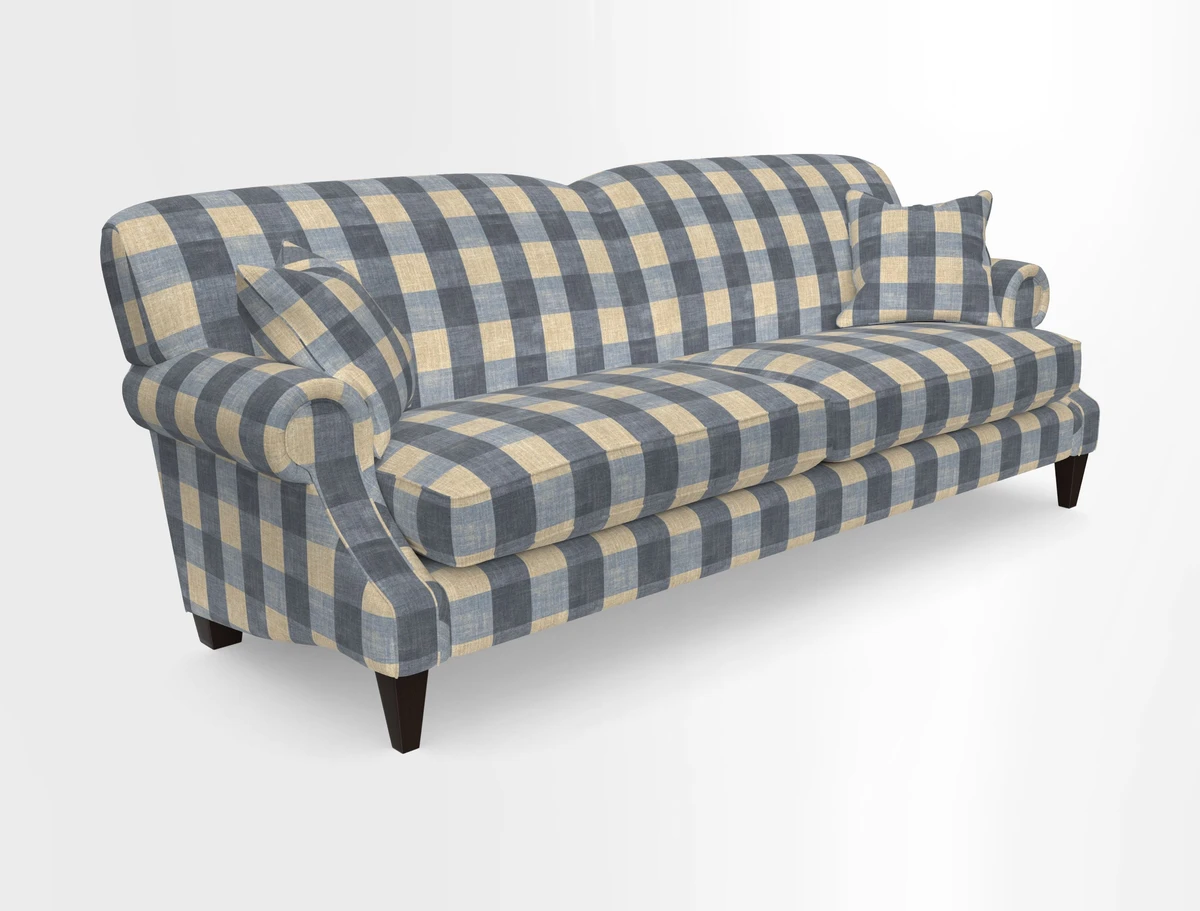 Tangmere 4 Seater Sofa in Floral Linen L'Oiseaux Tapestry 