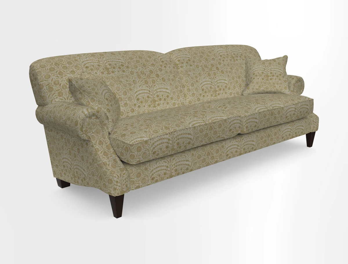 Tangmere 4 Seater Sofa in Floral Linen L'Oiseaux Tapestry 