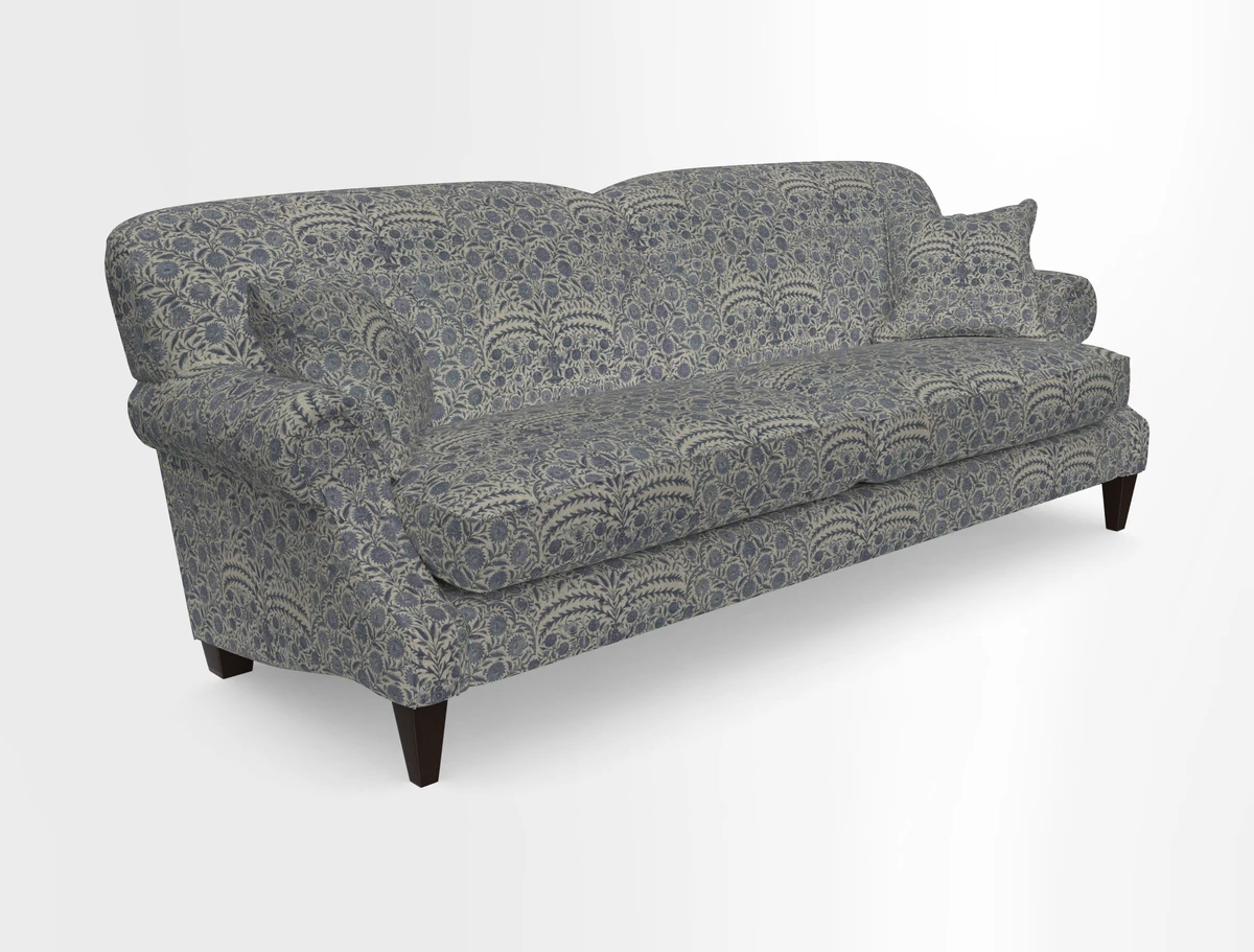 Tangmere 4 Seater Sofa in Floral Linen L'Oiseaux Tapestry 