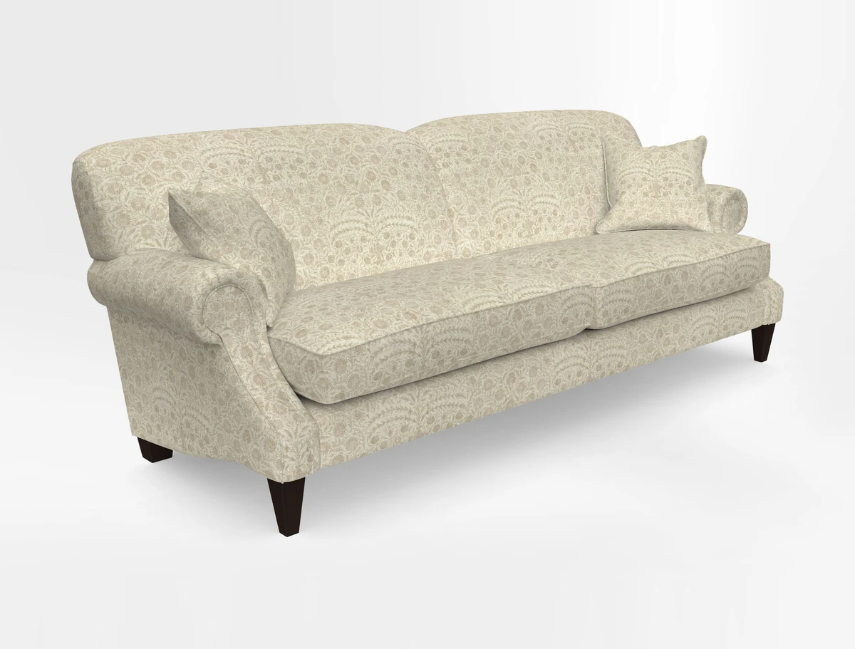 Tangmere 4 Seater Sofa in Floral Linen L'Oiseaux Tapestry 