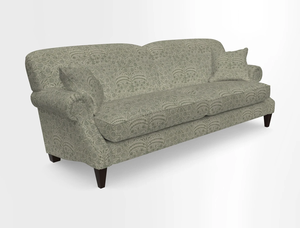 Tangmere 4 Seater Sofa in Floral Linen L'Oiseaux Tapestry 
