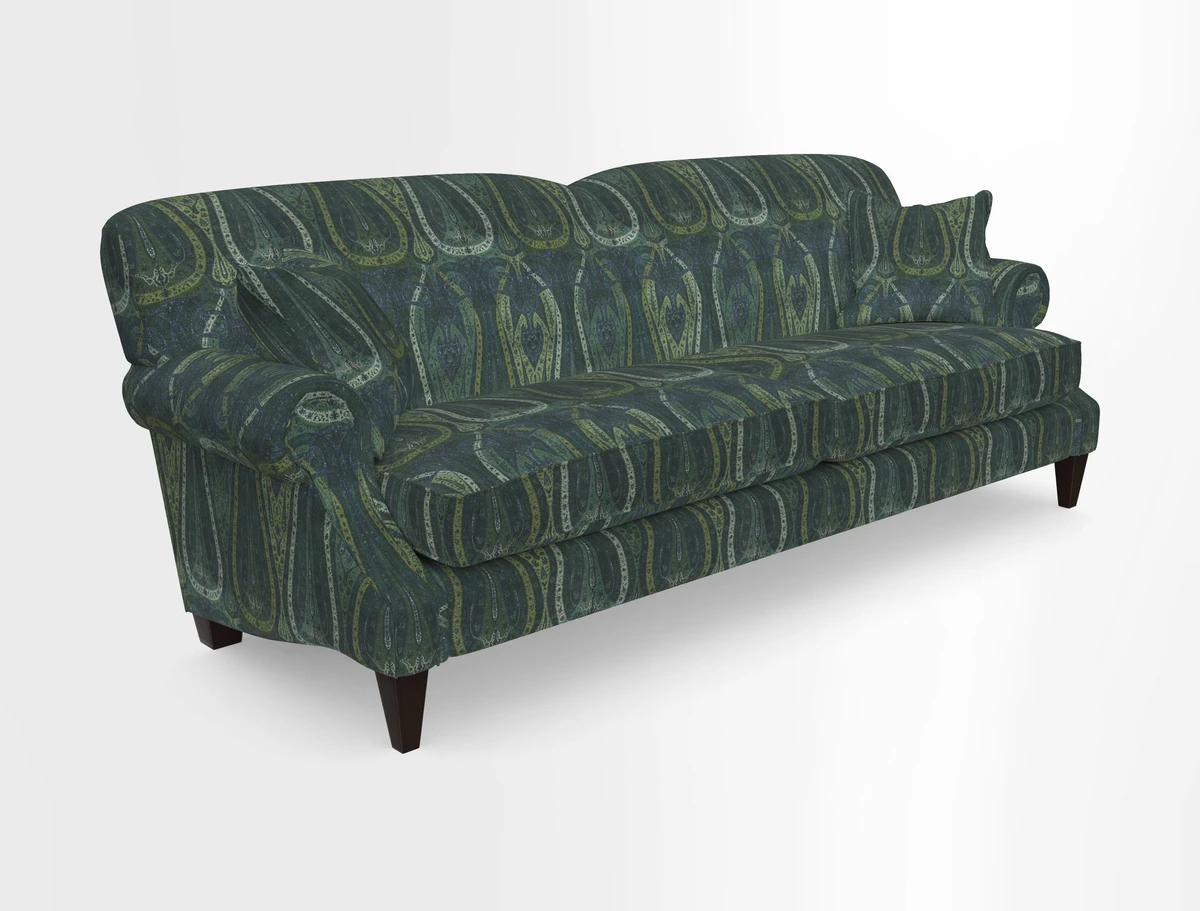 Tangmere 4 Seater Sofa in Floral Linen L'Oiseaux Tapestry 