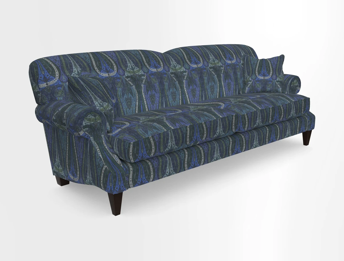 Tangmere 4 Seater Sofa in Floral Linen L'Oiseaux Tapestry 
