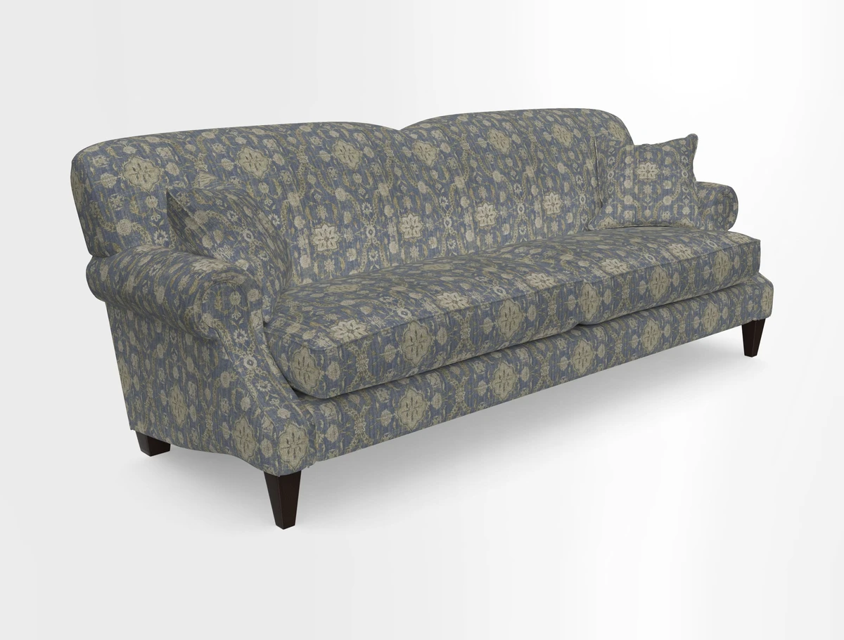 Tangmere 4 Seater Sofa in Floral Linen L'Oiseaux Tapestry 