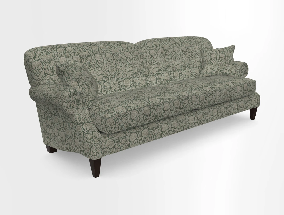 Tangmere 4 Seater Sofa in Floral Linen L'Oiseaux Tapestry 