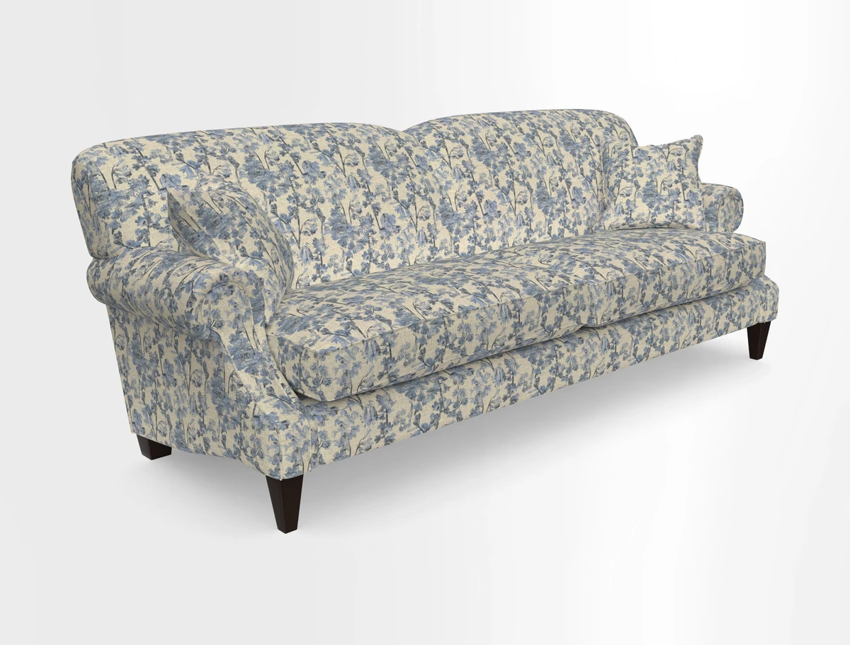 Tangmere 4 Seater Sofa in Floral Linen L'Oiseaux Tapestry 