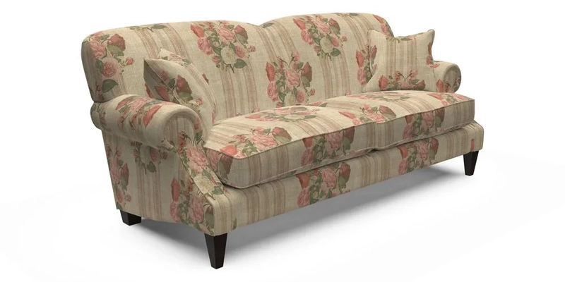 Tangmere 3 Seater Sofa in Floral Linen L'Oiseaux Tapestry 