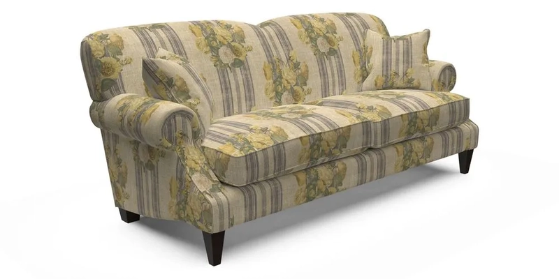 Tangmere 3 Seater Sofa in Floral Linen L'Oiseaux Tapestry 