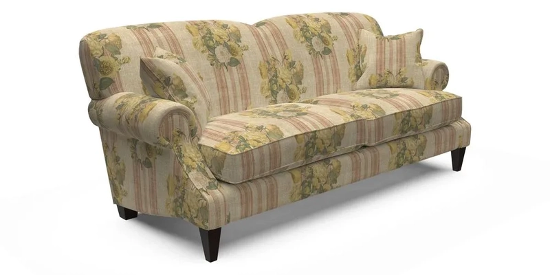 Tangmere 3 Seater Sofa in Floral Linen L'Oiseaux Tapestry 
