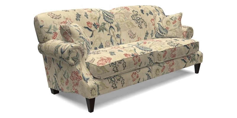 Tangmere 3 Seater Sofa in Floral Linen L'Oiseaux Tapestry 
