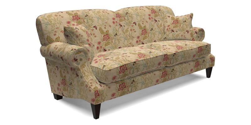 Tangmere 3 Seater Sofa in Floral Linen L'Oiseaux Tapestry 