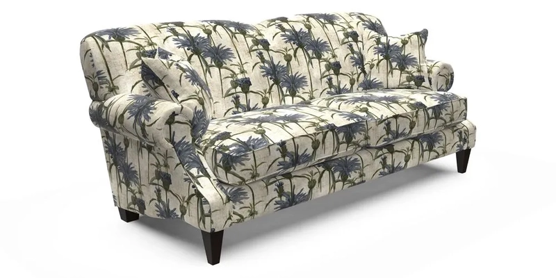 Tangmere 3 Seater Sofa in Floral Linen L'Oiseaux Tapestry 