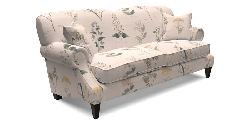 Tangmere 3 Seater Sofa in Floral Linen L'Oiseaux Tapestry 