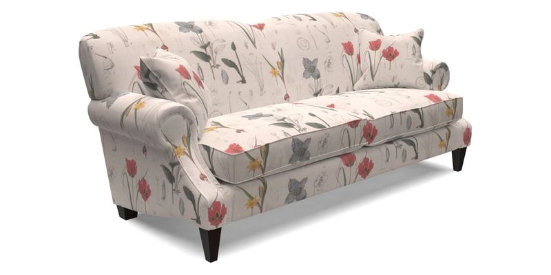 Tangmere 3 Seater Sofa in Floral Linen L'Oiseaux Tapestry 