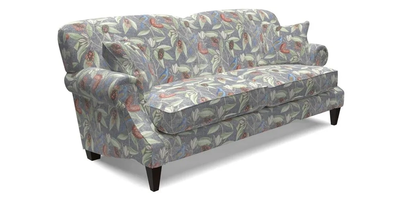 Tangmere 3 Seater Sofa in Floral Linen L'Oiseaux Tapestry 