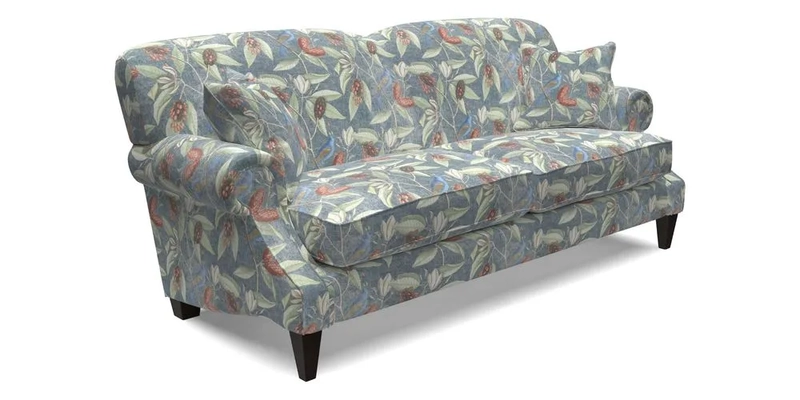 Tangmere 3 Seater Sofa in Floral Linen L'Oiseaux Tapestry 