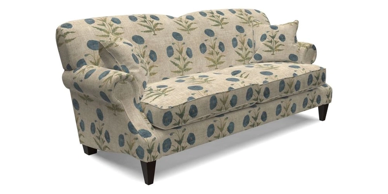 Tangmere 3 Seater Sofa in Floral Linen L'Oiseaux Tapestry 