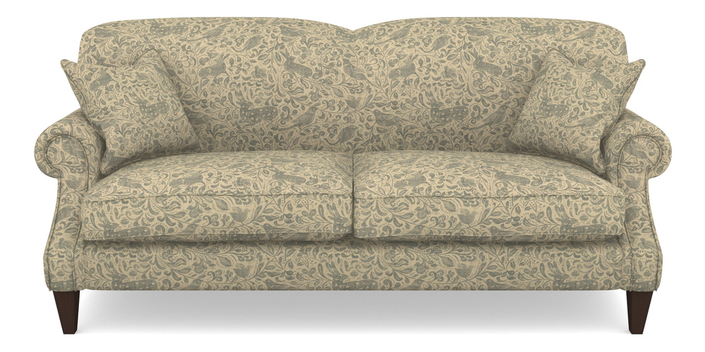 Product photograph of Tangmere 3 Seater Sofa In V A Drawn From Nature - Bird And Rabbit - Duck Egg from Sofas and Stuff Limited