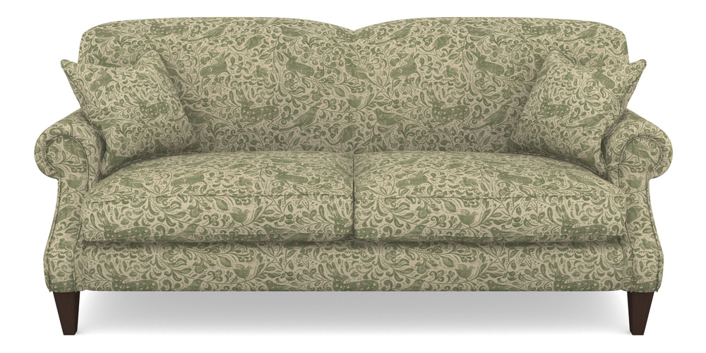 Product photograph of Tangmere 3 Seater Sofa In V A Drawn From Nature - Bird And Rabbit - Light Green from Sofas and Stuff Limited