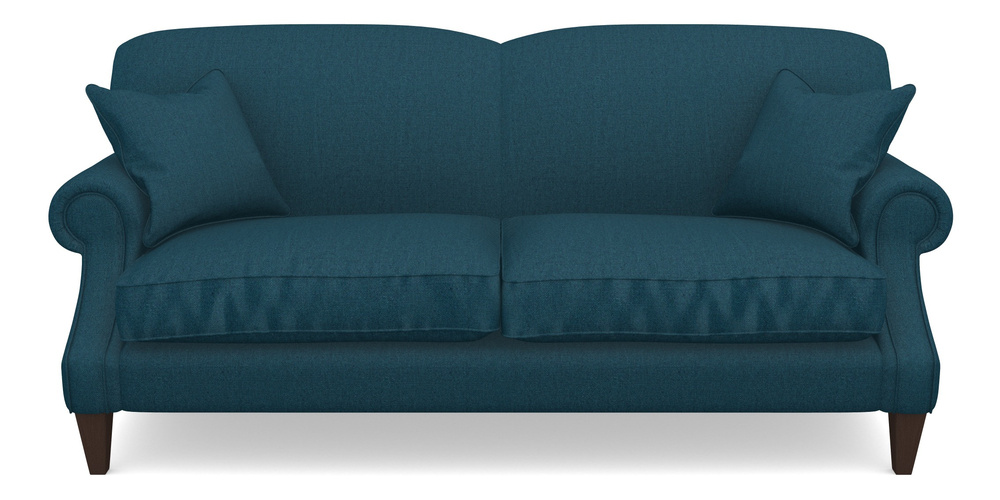 Product photograph of Tangmere 3 Seater Sofa In Plain Linen Cotton - Ink Pot from Sofas and Stuff Limited