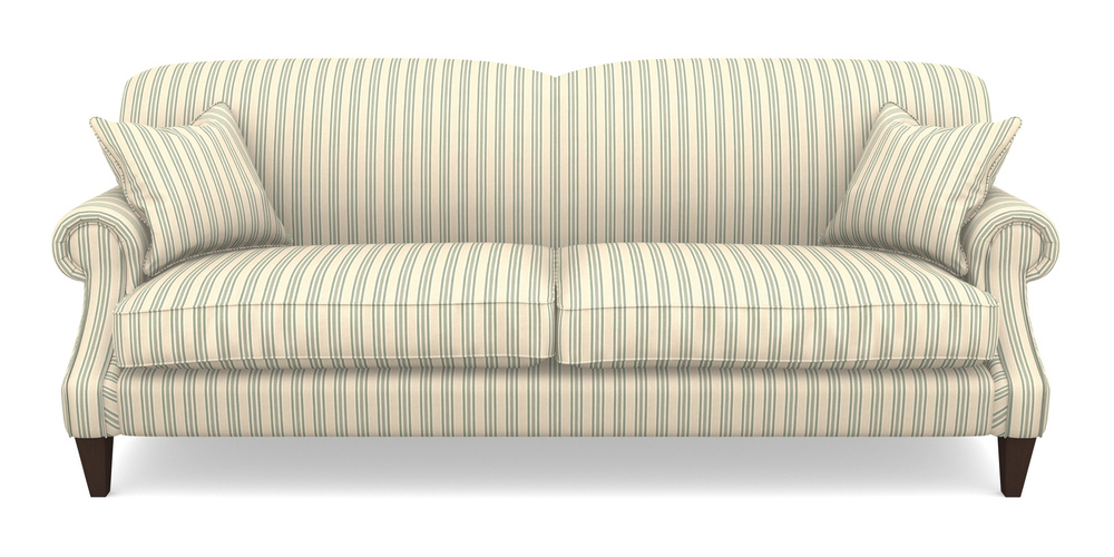 Product photograph of Tangmere 4 Seater Sofa In Cloth 22 - Racing Stripes Ayr - Mint from Sofas and Stuff Limited