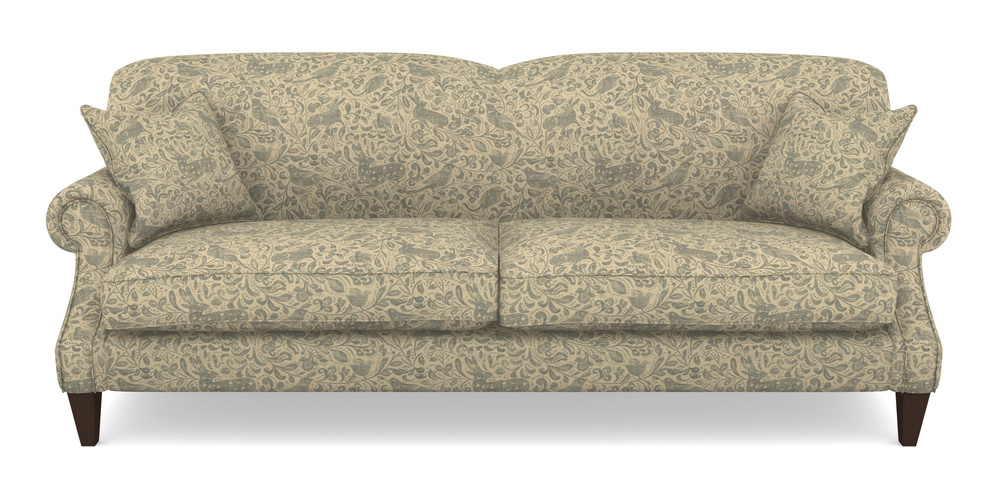 Product photograph of Tangmere 4 Seater Sofa In V A Drawn From Nature - Bird And Rabbit - Duck Egg from Sofas and Stuff Limited