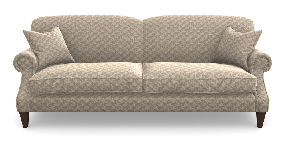 Product photograph of Tangmere 4 Seater Sofa In Cloth 21 - Decorative Leaf - Beech from Sofas and Stuff Limited