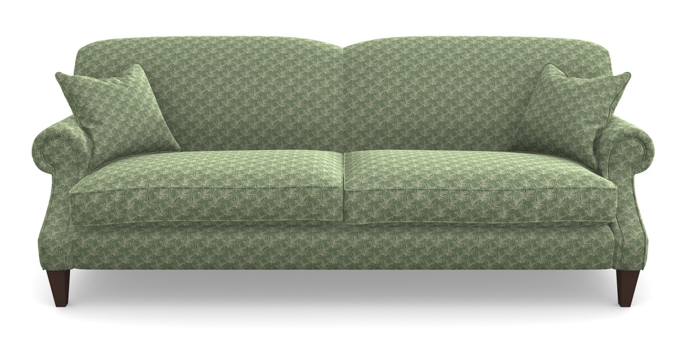 Product photograph of Tangmere 4 Seater Sofa In Cloth 21 - Decorative Leaf - Forest from Sofas and Stuff Limited
