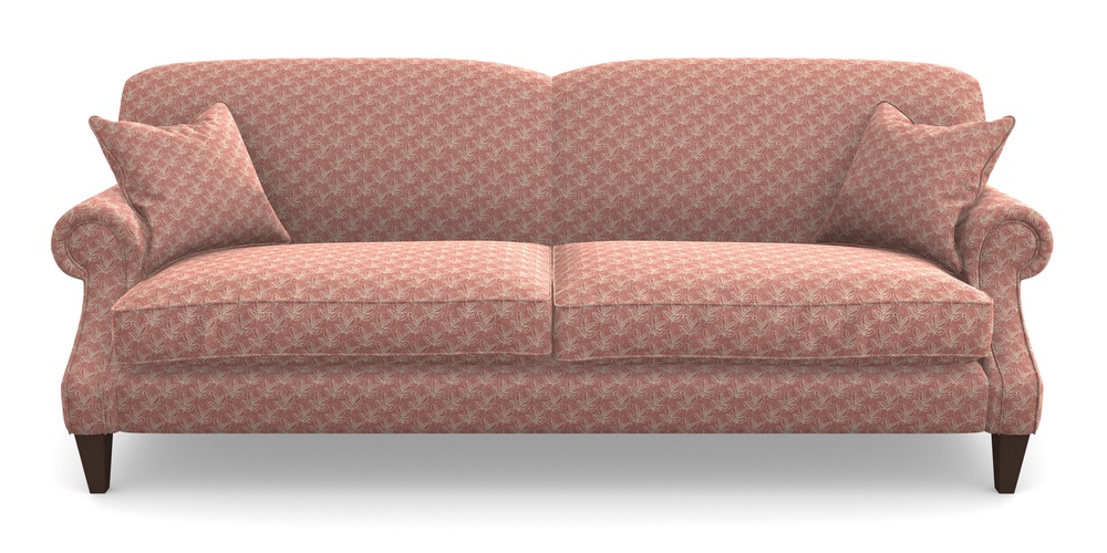 Product photograph of Tangmere 4 Seater Sofa In Cloth 21 - Decorative Leaf - Ginger Snap from Sofas and Stuff Limited