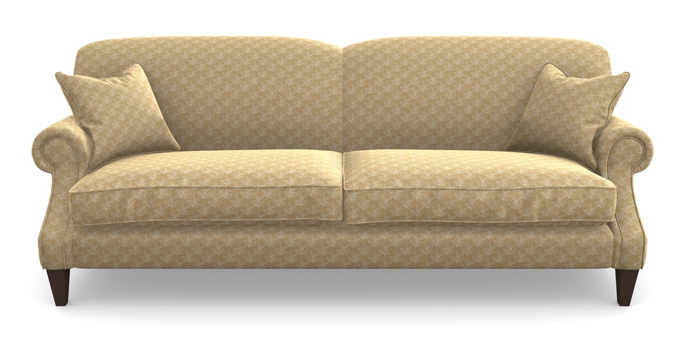 Product photograph of Tangmere 4 Seater Sofa In Cloth 21 - Decorative Leaf - Quince from Sofas and Stuff Limited