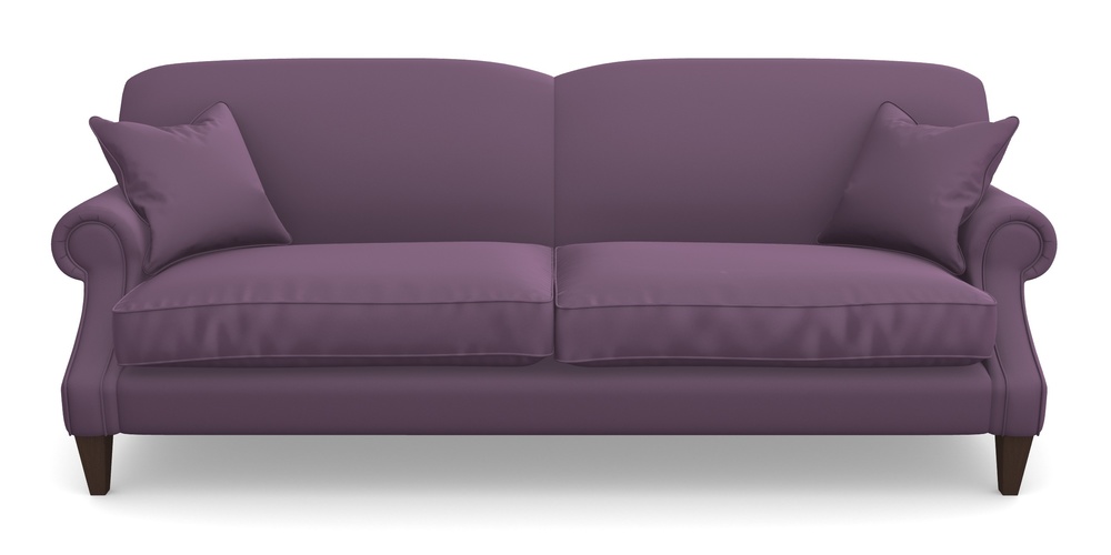 Product photograph of Tangmere 4 Seater Sofa In Clever Glossy Velvet - Blackcurrant from Sofas and Stuff Limited
