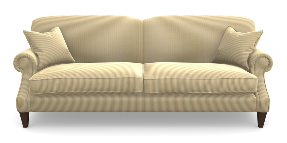 Product photograph of Tangmere 4 Seater Sofa In Cloth 21 - Simple Stripe - Canary from Sofas and Stuff Limited