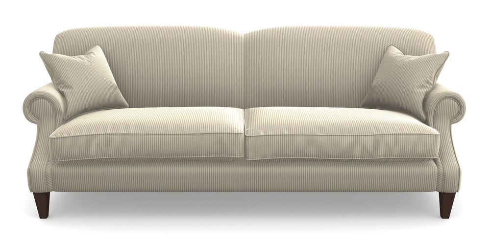 Product photograph of Tangmere 4 Seater Sofa In Cloth 21 - Simple Stripe - Magnesium from Sofas and Stuff Limited