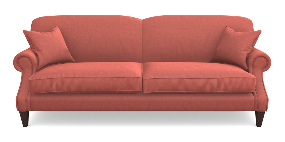 Product photograph of Tangmere 4 Seater Sofa In Clever Tough And Eco Velvet - Damson from Sofas and Stuff Limited