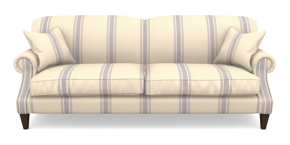 Product photograph of Tangmere 4 Seater Sofa In Cloth 22 - Racing Stripes Cheltenham - Blueberry from Sofas and Stuff Limited