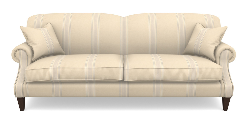 Product photograph of Tangmere 4 Seater Sofa In Cloth 22 - Racing Stripes Cheltenham - Dove from Sofas and Stuff Limited