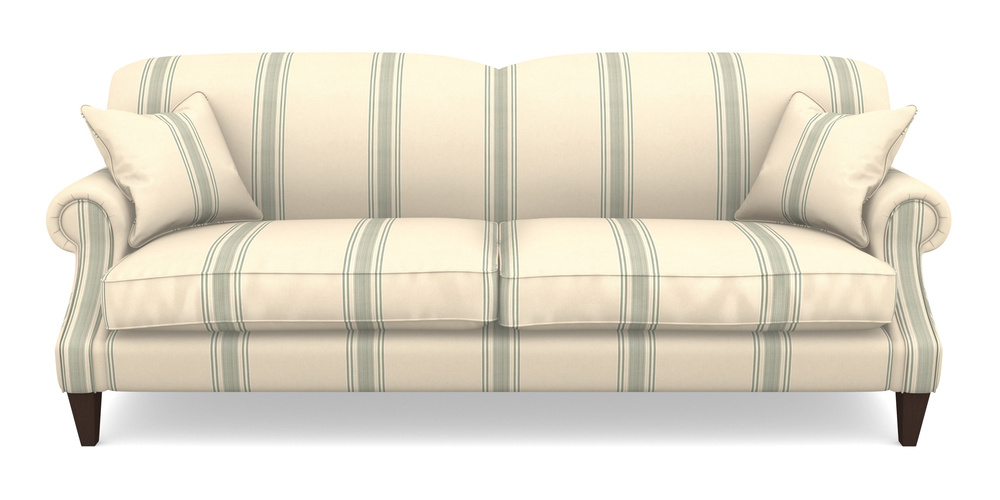 Product photograph of Tangmere 4 Seater Sofa In Cloth 22 - Racing Stripes Cheltenham - Mint from Sofas and Stuff Limited